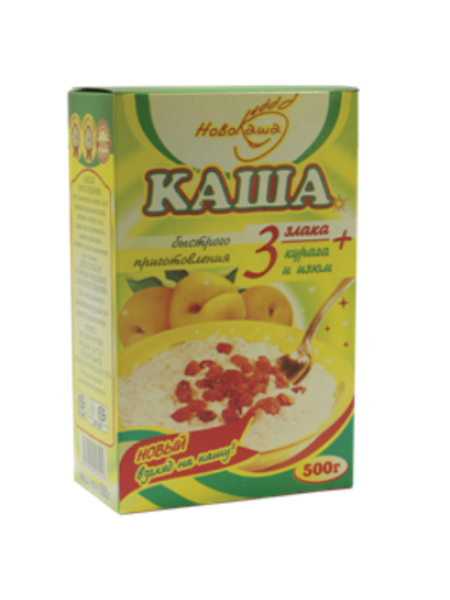 Каша 3 Злака+Курага и Изюм 500г/20 Гомель Каша 3 Злака+Курага и Изюм 500г/20 Гомель